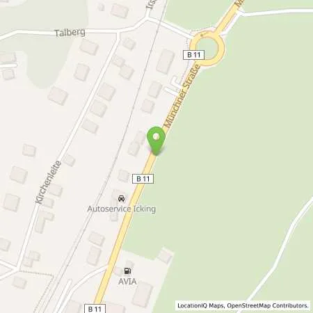 Standortübersicht der Tankstelle AVIA Station in 82057 Icking