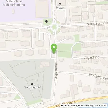 Standortübersicht der Tankstelle Autohaus Gerich GmbH & Co. KG in 84453 Mühldorf