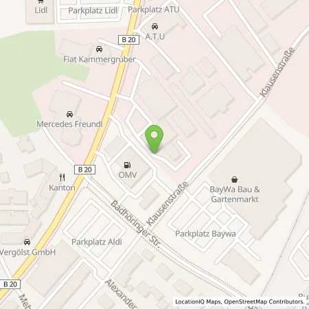 Standortübersicht der Tankstelle OMV in 84489 Burghausen