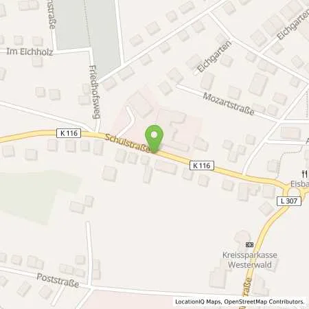 Standortübersicht der Tankstelle Westerwald Automobile GmbH, Hyundai-Vertragshändler in 56235 Randsbach (Baumbach)