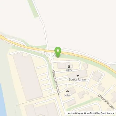 Standortübersicht der Tankstelle HEM-Tankstelle in 84559 Kraiburg am Inn