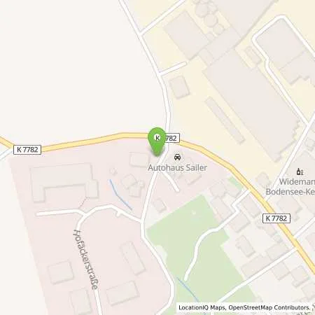 Standortübersicht der Tankstelle Autohaus Sailer in 88697 Bermatingen (Ahausen)