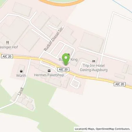 Standortübersicht der Tankstelle Shell Station Dasing in 86453 Dasing