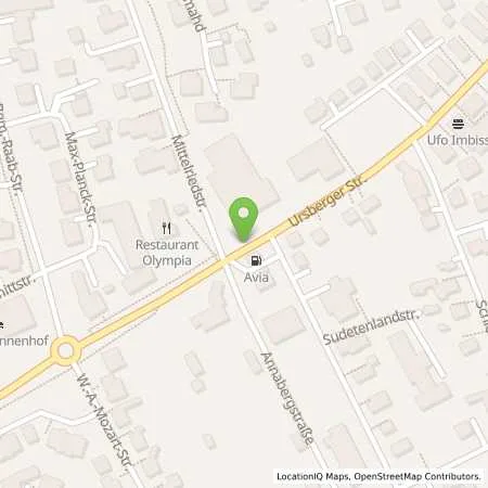 Standortübersicht der Tankstelle Avia Tankstelle, Stolz in 86470 Thannhausen