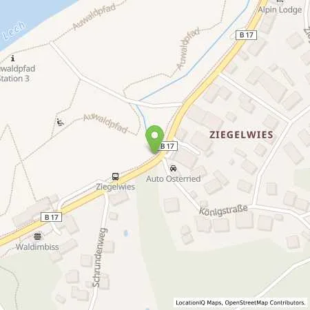 Standortübersicht der Tankstelle Grenztankstelle Auto Osterried in 87629 Füssen