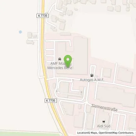 Standortübersicht der Tankstelle Autohaus Müller Friedrichshafen in 88048 Friedrichshafen