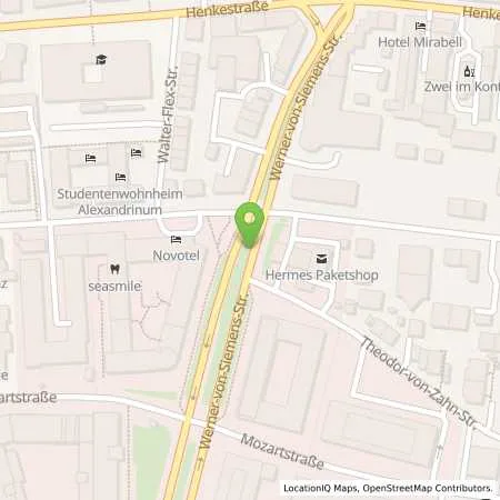 Standortübersicht der Tankstelle OMV Tankstelle in 91052 Erlangen