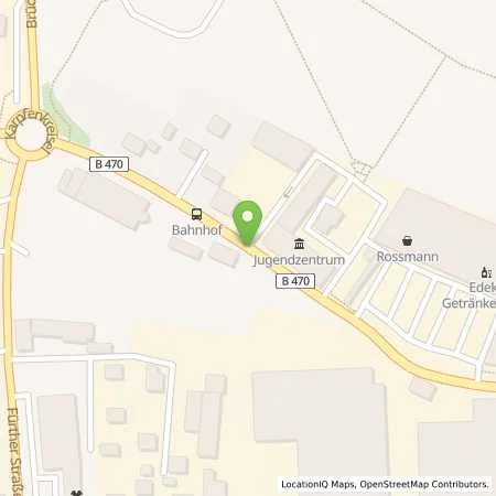 Standortübersicht der Tankstelle Tankstelle Hümmer in 91486 Uehlfeld