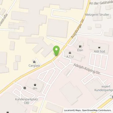 Standortübersicht der Tankstelle T-Tankstelle in 91781 Weissenburg