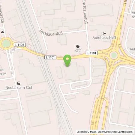 Standortübersicht der Tankstelle Neumann Autoservice GmbH in 74172 Neckarsulm