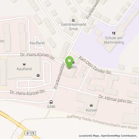 Standortübersicht der Tankstelle ESSO Station Harry Findeis OHG in 95119 Naila