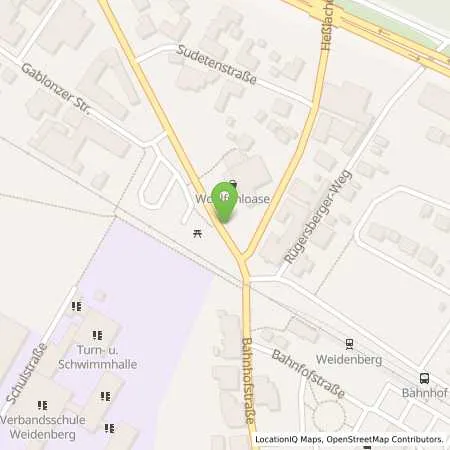 Standortübersicht der Tankstelle AVIA Tankstelle in 95466 Weidenberg