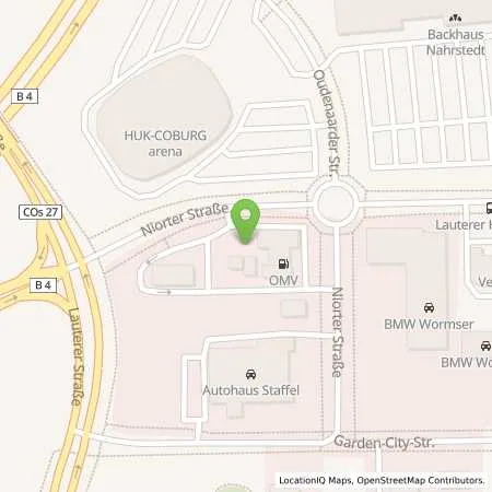 Standortübersicht der Tankstelle OMV Tankstelle in 96450 Coburg