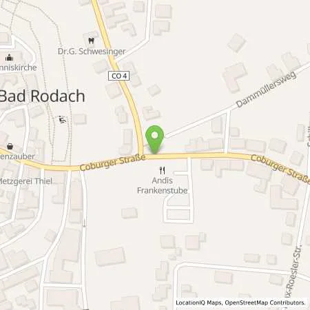 Standortübersicht der Tankstelle Automax GmbH in 96476 Bad Rodach