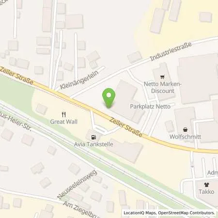 Standortübersicht der Tankstelle Avia Tankstelle, Kaiser in 97437 Haßfurt