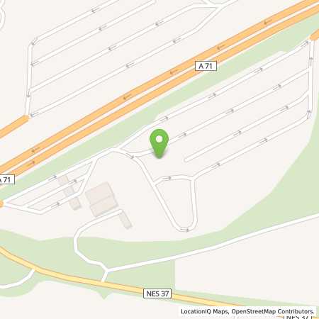 Standortübersicht der Autogas (LPG) Tankstelle: BAB-Tankstelle Mellrichstädter Höhe Ost in 97638, Mellrichstadt