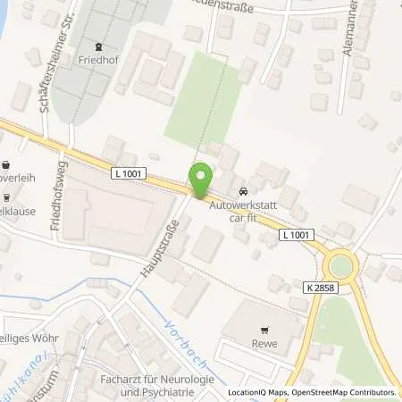 Standortübersicht der Tankstelle H. Heizmann in 97990 Weikersheim