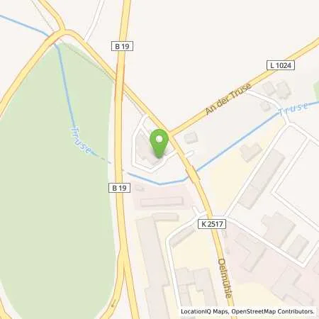 Standortübersicht der Tankstelle AVIA Station Pfannstiel in 98597 Fambach