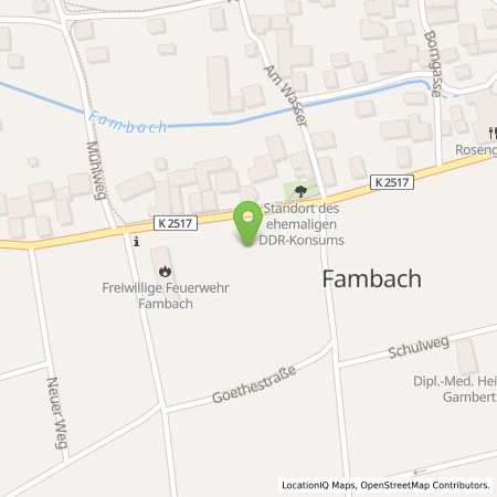 Standortübersicht der Autogas (LPG) Tankstelle: AVIA Tankstelle Auto-Center - Engelhaupt in 98597, Fambach