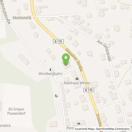 Standortübersicht der Tankstelle Mobilhaus Hiller in 01728 Bannewitz (Hänichen)