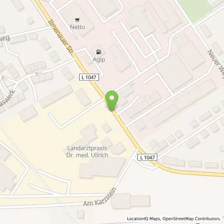 Standortübersicht der Tankstelle Q1 Tankstelle in 98701 Großbreitenbach