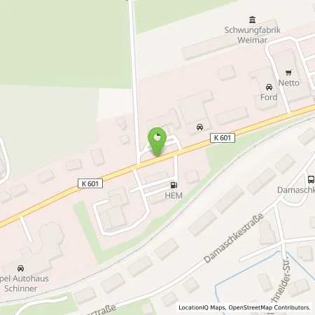 Standortübersicht der Tankstelle BFT Tankstelle / KP Petrol GmbH in 99427 Weimar