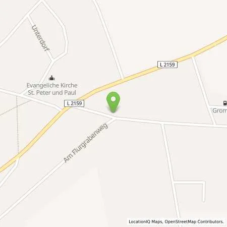 Standortübersicht der Tankstelle Gromatec GmbH in 99439 Großobringen