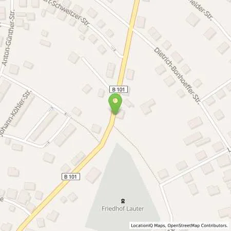 Standortübersicht der Tankstelle OIL! Tankstelle in 08312 Lauter