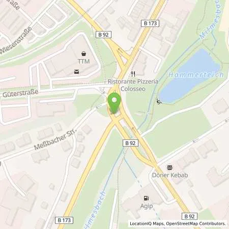 Standortübersicht der Tankstelle Agip-Station Steininger in 08527 Plauen