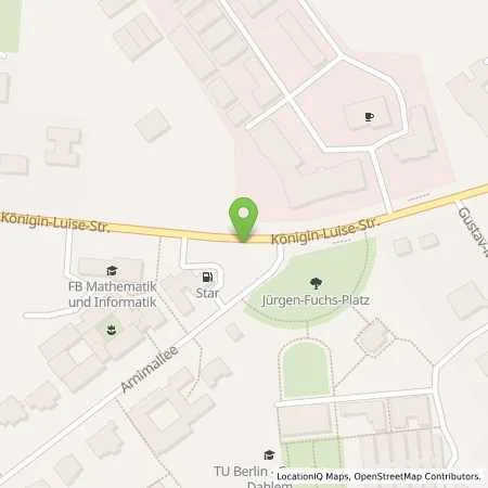 Standortübersicht der Tankstelle STAR Tankstelle in 14195 Berlin (Dahlem)