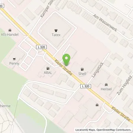 Standortübersicht der Tankstelle Shell Station in 24568 Kaltenkirchen