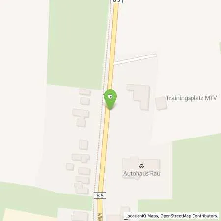 Standortübersicht der Tankstelle Autohaus Rau GmbH Marne in 25709 Marne