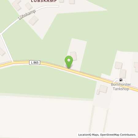 Standortübersicht der Autogas (LPG) Tankstelle: Bornhorster Tankshop in 26125, Oldenburg
