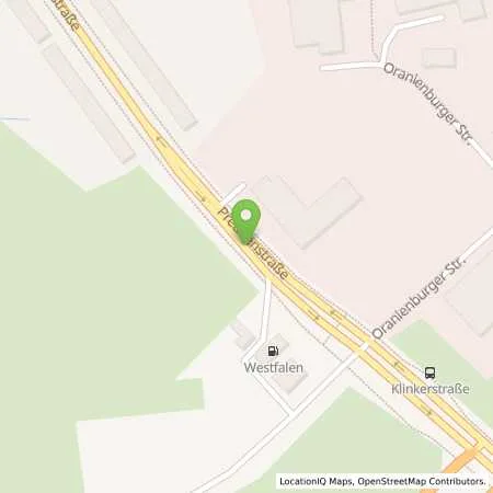 Standortübersicht der Tankstelle Westfalen Tankstelle in 26388 Wilhelmshaven