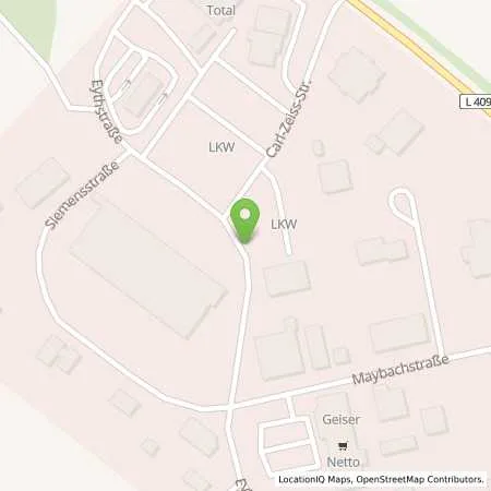 Standortübersicht der Tankstelle Autohof Sulz-Vöhringen (Total, 24 h) in 72189 Vöhringen