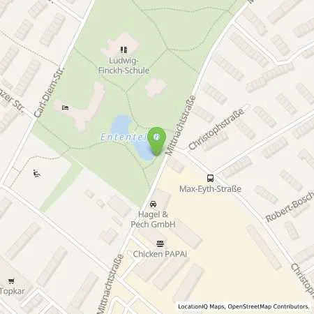 Standortübersicht der Tankstelle Hagel und Pech Kfz Umwelttechnik & Service GmbH in 72760 Reutlingen