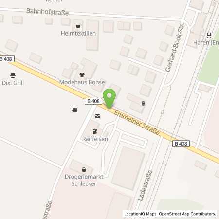 Standortübersicht der Autogas (LPG) Tankstelle: Raiffeisen Tankstelle in 49733, Haren