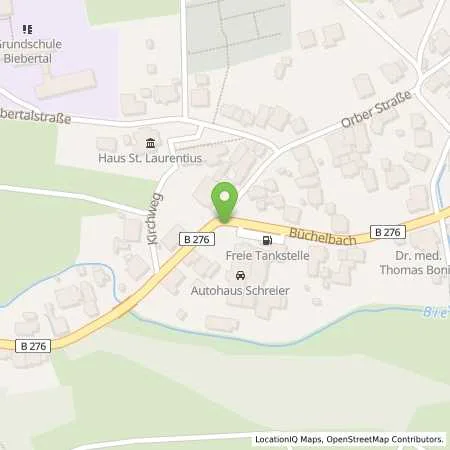 Standortübersicht der Tankstelle Autohaus Schreier GmbH in 63599 Biebergemünd (Bieber)