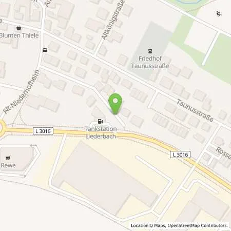 Standortübersicht der Tankstelle Tankstation Mesut Karatas in 65835 Liederbach