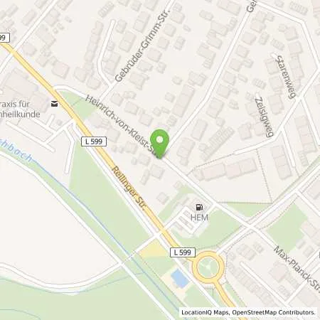 Standortübersicht der Tankstelle HEM Station in 68766 Hockenheim