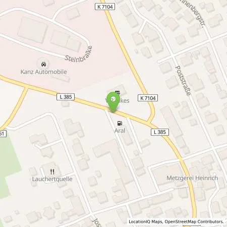 Standortübersicht der Tankstelle ARAL Station Viesel in 72393 Burladingen (Melchingen)