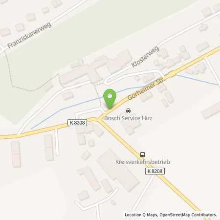 Standortübersicht der Tankstelle Bosch Service Hirz in 72488 Sigmaringen