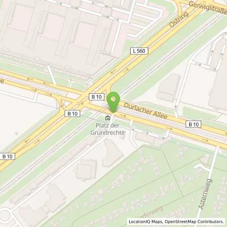 Standortübersicht der Tankstelle ESSO Station Ralph Maier in 76137 Karlsruhe