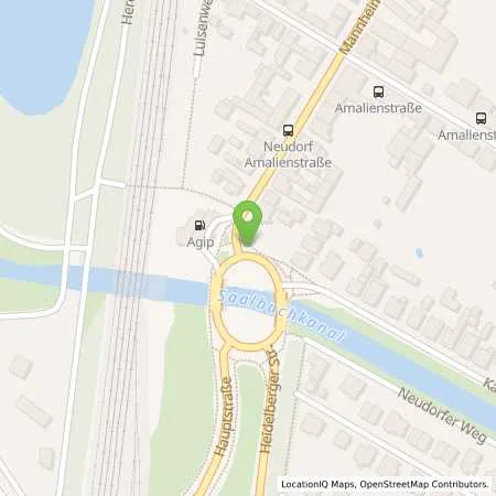 Standortübersicht der Tankstelle Agip Service-Station in 76676 Graben-Neudorf