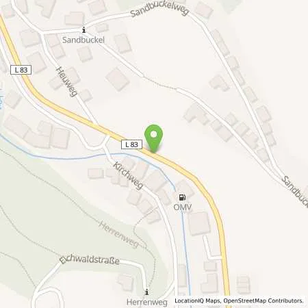 Standortübersicht der Tankstelle OMV Station in 77830 Bühlertal