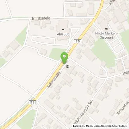 Standortübersicht der Tankstelle Aral Tankstelle Klein & Feger GmbH in 77948 Friesenheim