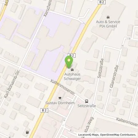 Standortübersicht der Tankstelle Autohaus Schwaiger in 82362 Weilheim