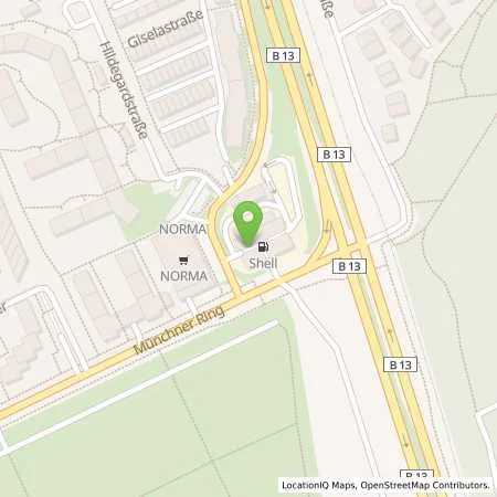 Standortübersicht der Tankstelle Shell Station Rainer Eckstein GmbH in 85716 Unterschleißheim