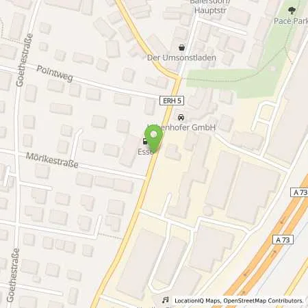 Standortübersicht der Tankstelle Esso Station in 91083 Baiersdorf