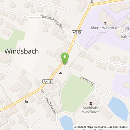 Standortübersicht der Autogas (LPG) Tankstelle: Fries Heizöl (Tankautomat) in 91575, Windsbach